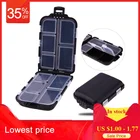 Пластиковый чехол для хранения на 61012 отделений, коробка для рыболовных приманок, ложек, крючков, снастей, маленький квадратный ящик для аксессуаров