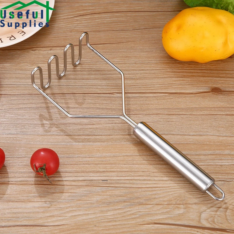 

Stainless Steel Potato Masher Manual Mud Pressure Ricer Useful Cooking Tool Crush Food Press Fruit Vegetable Kitchen Accessory