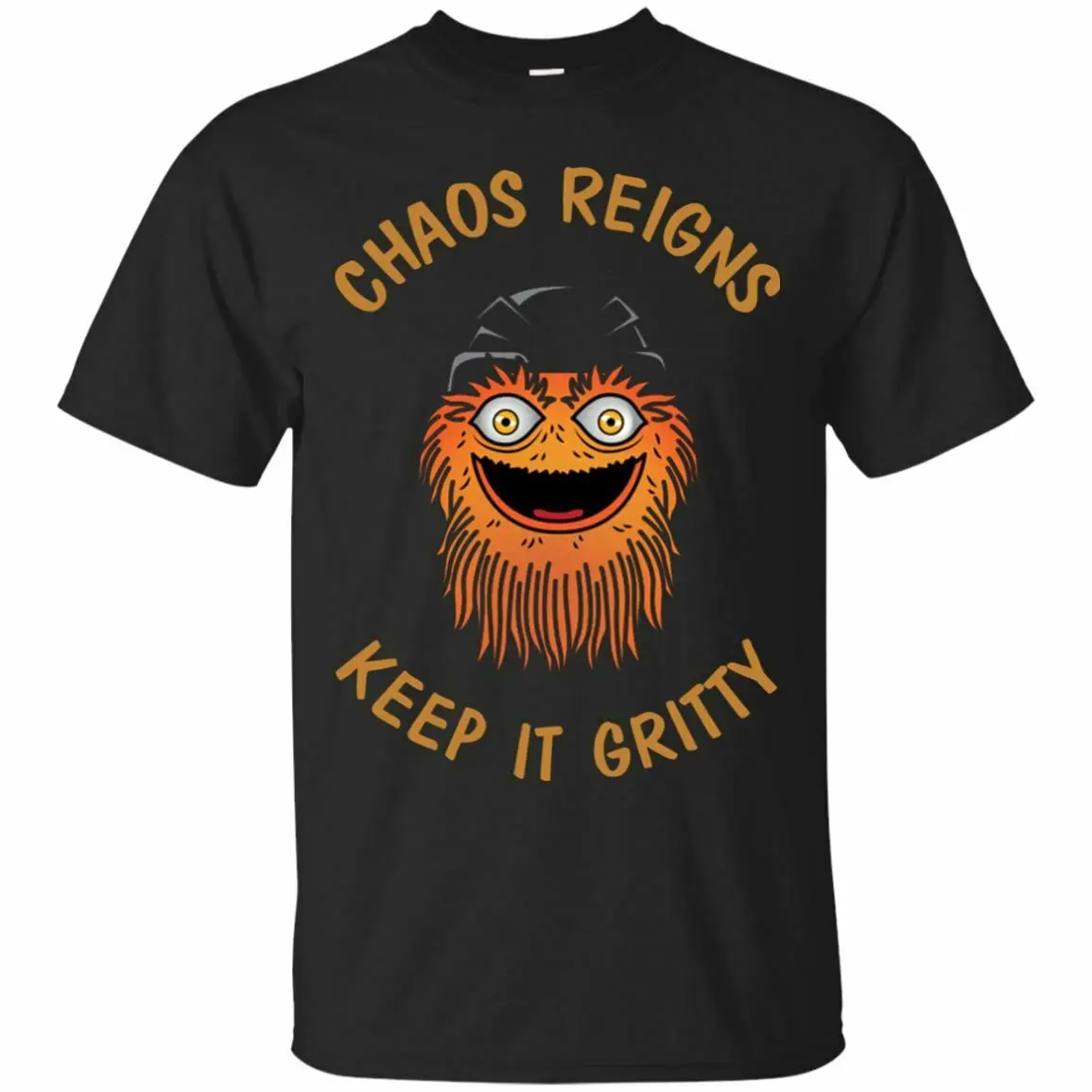 Chaos Reigns Keep It Gritty Philadelphia Mascot забавная графическая Футболка с рукавами| |