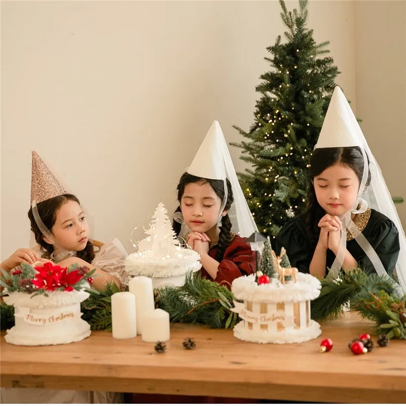 INS блестящие войлока на день рождения детский головной убор кепка бейсболка для