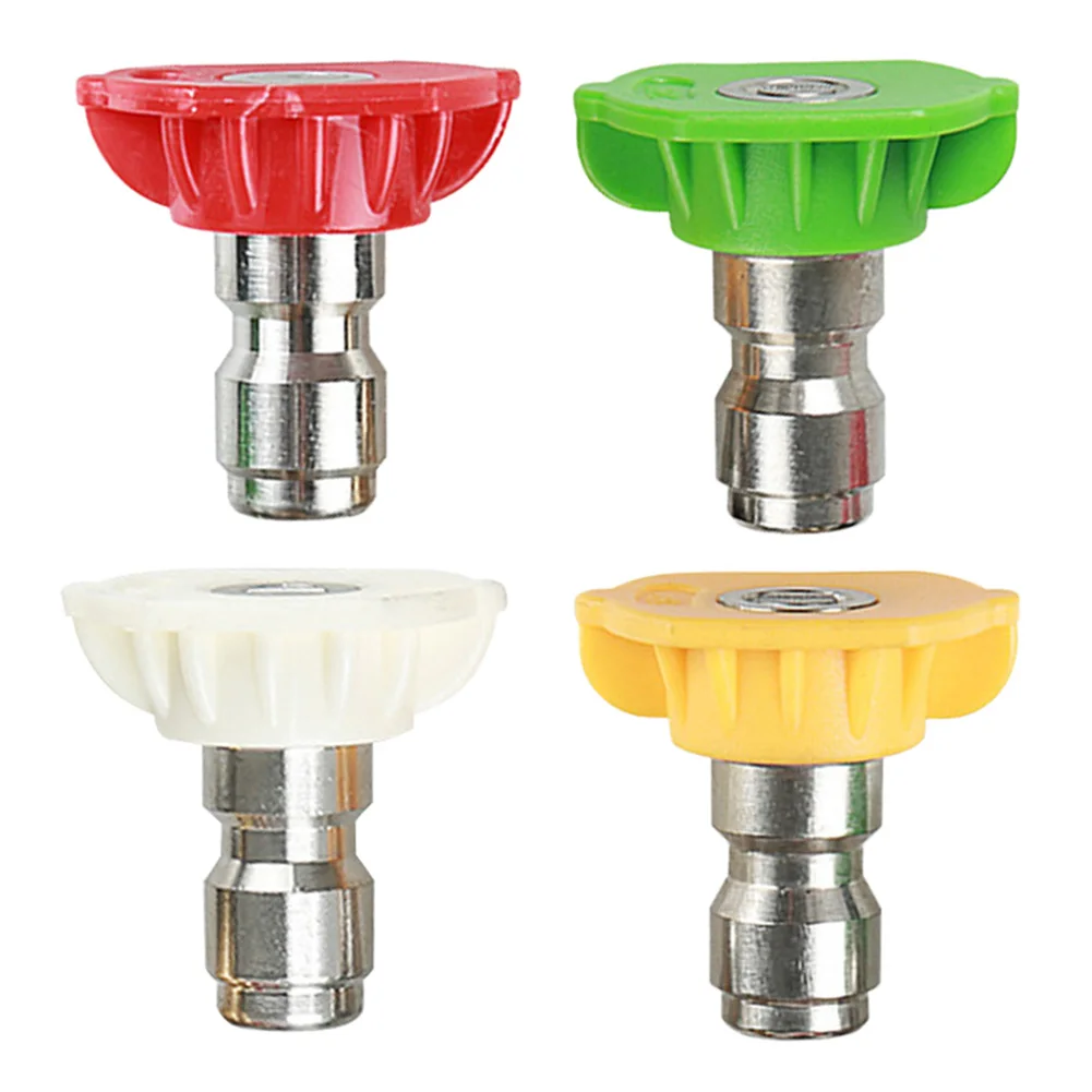 

4pcs High Pressure Washer Snow Foam Spray Nozzle High Pressure 2.5 GPM 0-40 Degree 3600 PSI/250 BAR Lance Spray Nozzle Tip