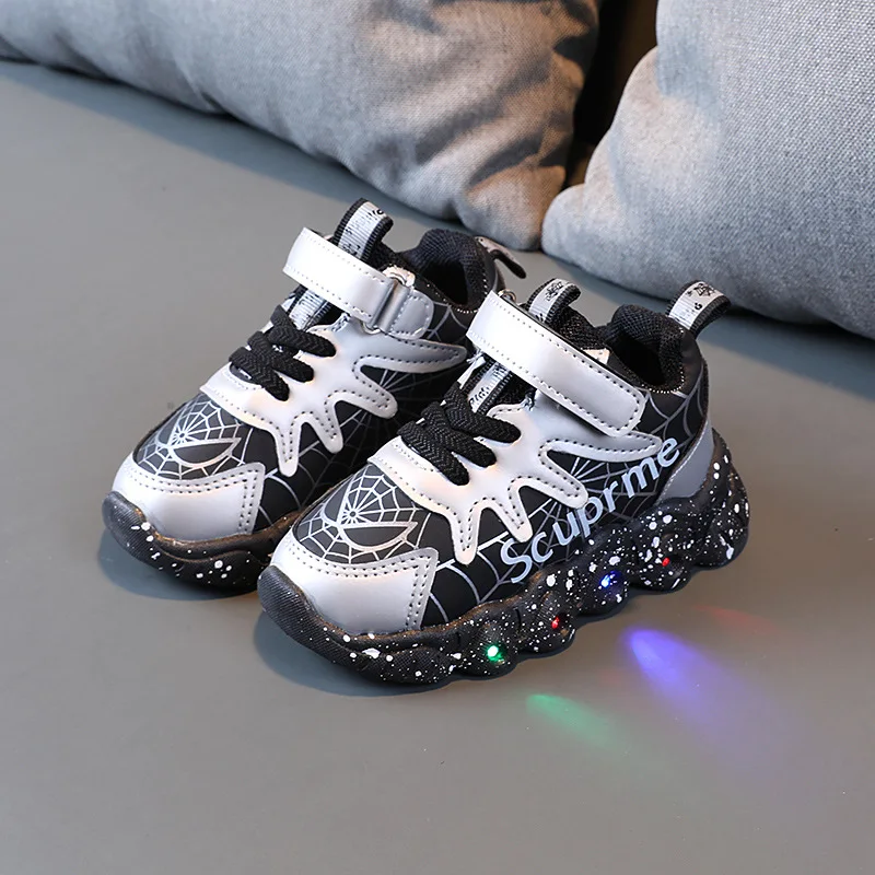 spiderman kids shoes cartoon Disney 2022 boy girl casual sports non-slip soft bottom student running | Детская одежда и обувь