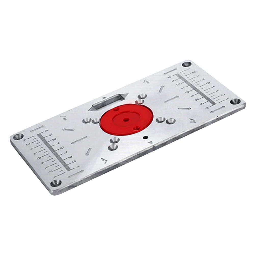 

Trimming Machine Flip Panel Durable Aluminium Alloy Practical Insert Plate For Woodworking Router Table Repair Power Tools