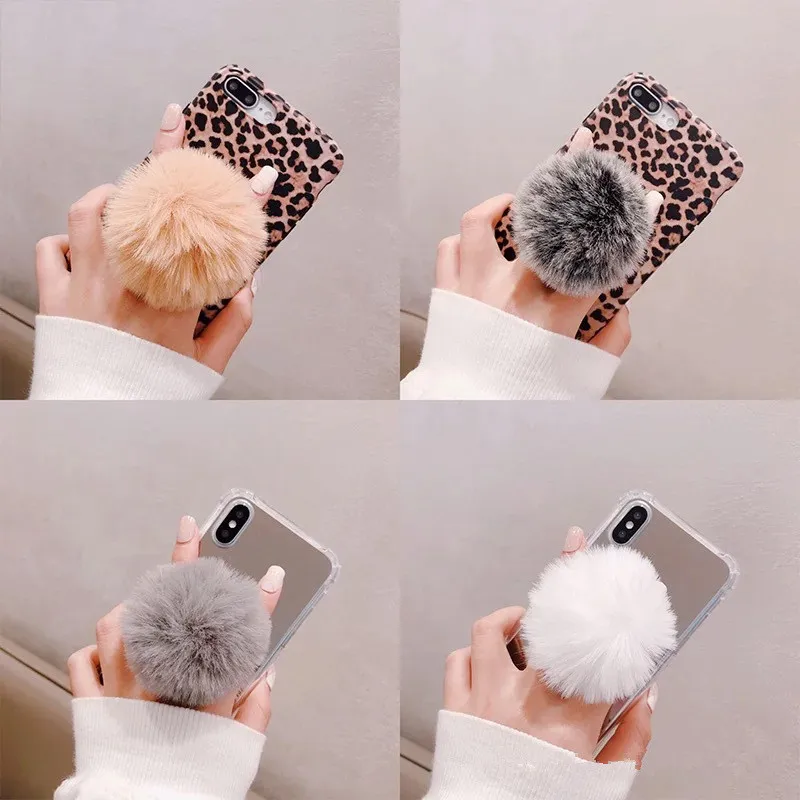 Универсальный Симпатичный плюшевый мяч мобильный телефон кронштейн красочный