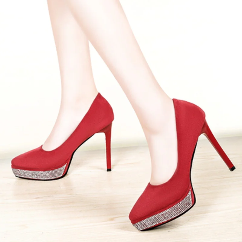 Обувь на очень высоком каблуке-шпильке водонепроницаемая обувь платформе со