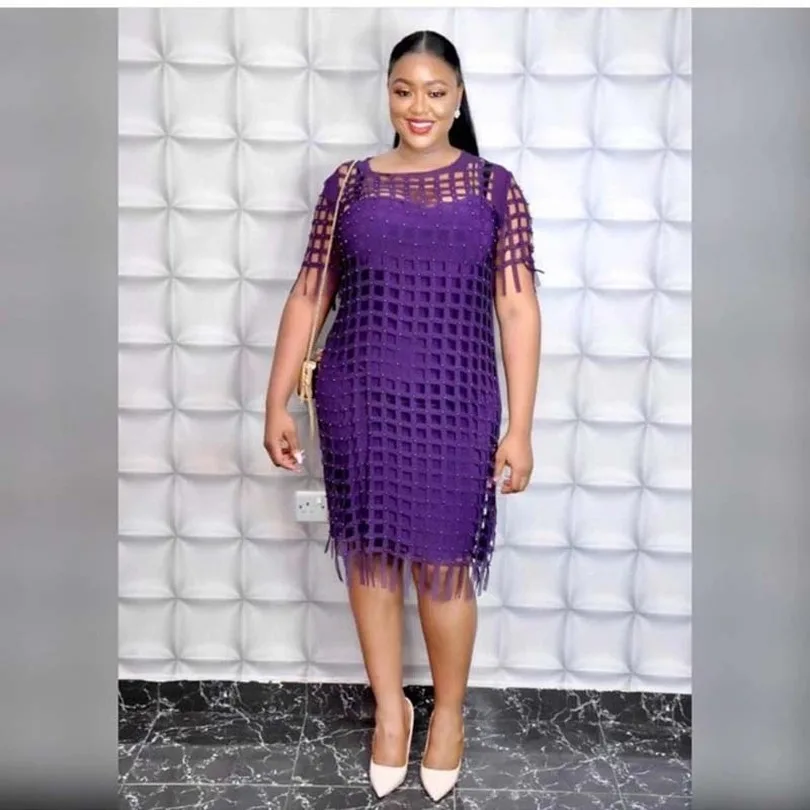 Африканские платья для женщин плюс размер платье свободное шифоновое с вырезом