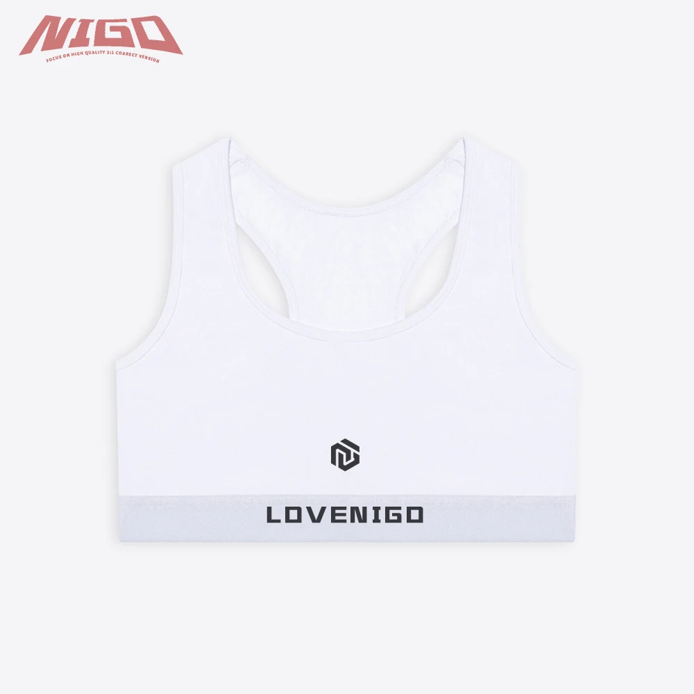 

Спортивный белый черный хлопковый бюстгальтер NIGO 21ss B # nigo3798