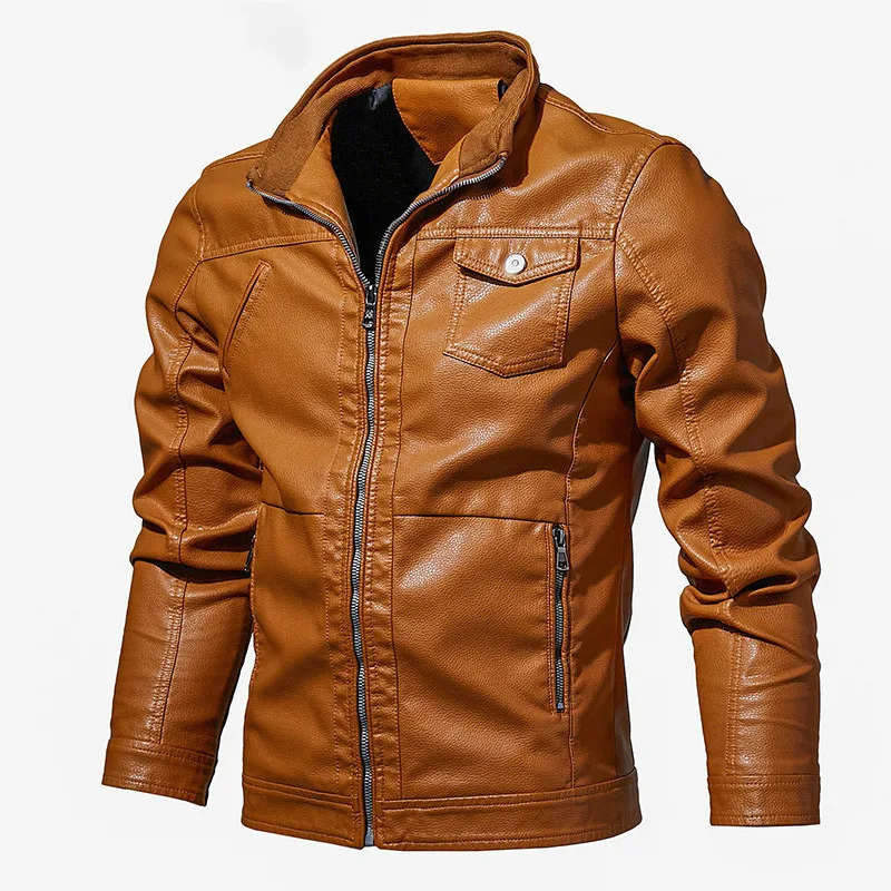 

Куртка мужская кожаная тактическая, бомбер из экокожи в стиле милитари, Байкерская Повседневная Верхняя одежда, осень, 6XL