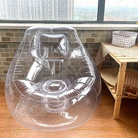 inflatable sofa transparent art single seat chair outdoor armchair props