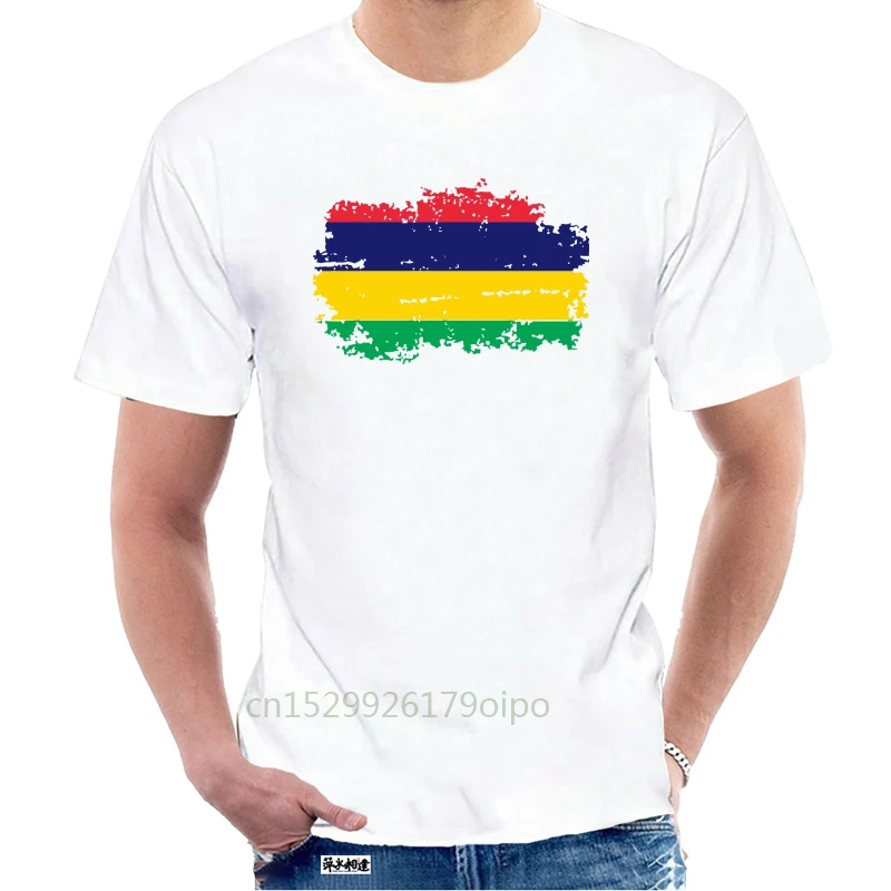 

Mauritius Flag T Shirt Men Casual Short Sleeve T-Shirts Cool Mauritius National Flag Clothing Summer Hip Hop @109877