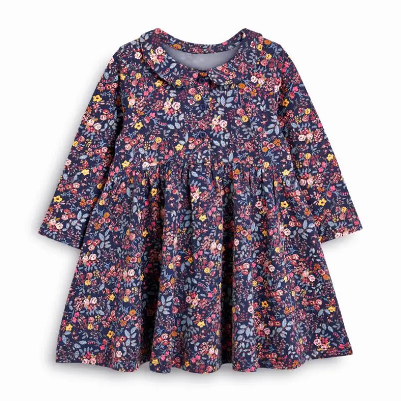Little maven/модное Брендовое осеннее детское платье для девочек Одежда маленьких