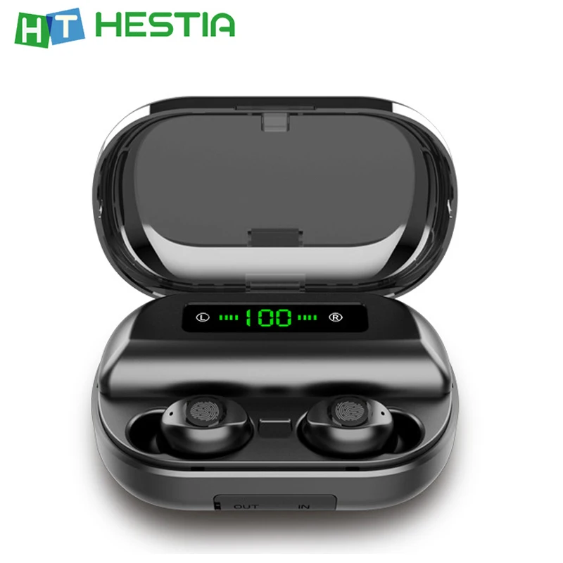 TWS V12 Bluetooth наушники светодиодный наушники сенсорные беспроводные наушники Игровые 9D стерео Бас Звук 2400 мАч power Bank VS V10 V11