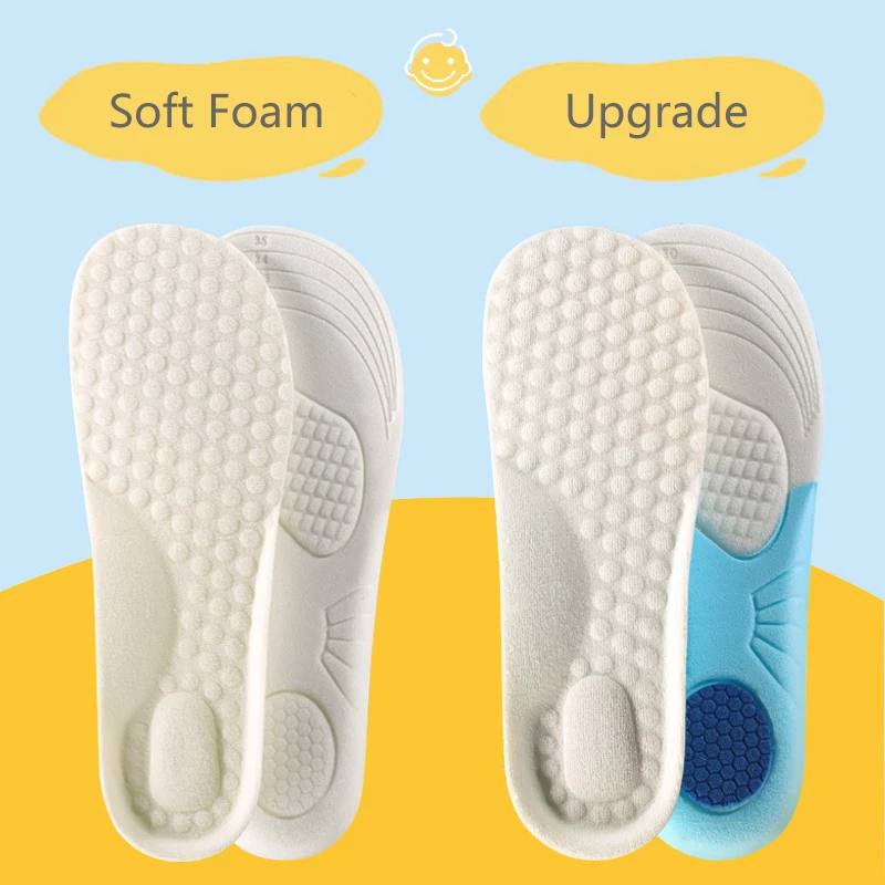 NOIPACE Children Sports Foam Insoles Orthopedic Arch Support Shoes Pad Comfortable Perform Heel Cushion Plantar Fasciitis Sole images - 6
