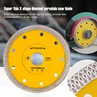 Бренд Solidure, 4,5 дюйма115 мм, 1,2 мм, Сверхтонкая пила для алмазной фарфоровой плитки X-образной формы для резки фарфоровой плитки