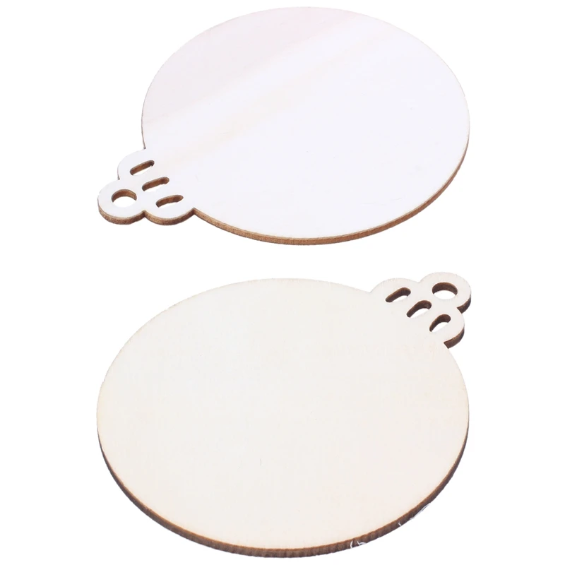 10pcs Wooden Round Bauble Hanging Christmas Tree Blank Decorations Gift Tag Shapes | Дом и сад
