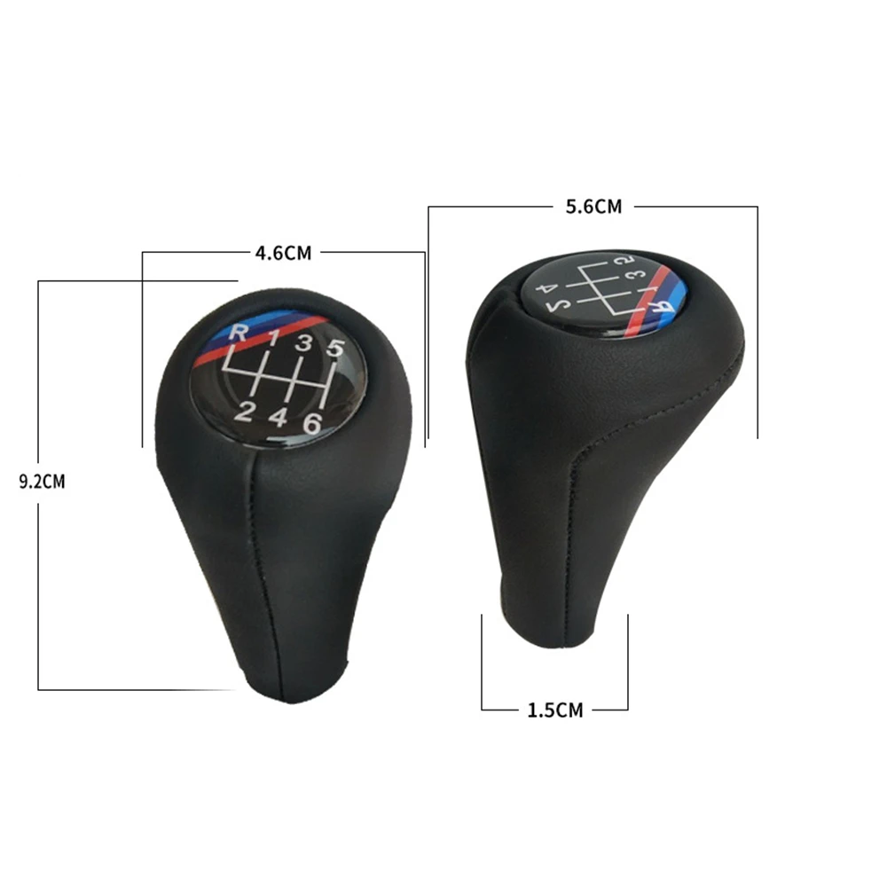 

Leather Car Gear Knob 5 6 Speed Shifter Stick Lever for BMW E30 E32 E36 E46 E39 E34 Z3 E87 E90 X1 X3 X5 Arm HeadBall