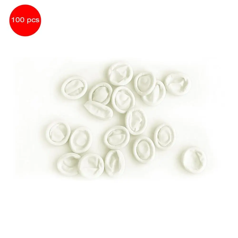 100 шт./компл. прочные антистатические напальчники из натурального латекса