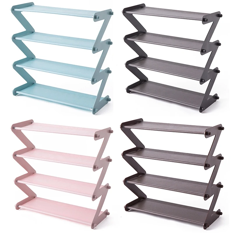 

Simple Stainless Steel Assembled Shoe Rack Save Space Slippers High Heels Home Dormitory Foldable Multi-Layer Storage