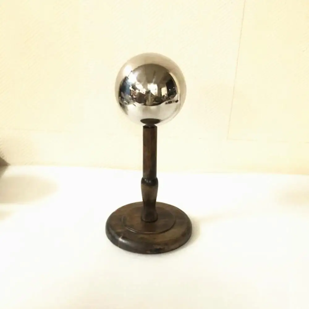 

Stainless Steel Balls Mannequin With Wood Base For Hat Display