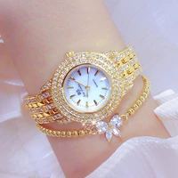 fashion goldsilver women wristwatches party watch lady shine diamond watches stainless steel rose gold clock women montre femme