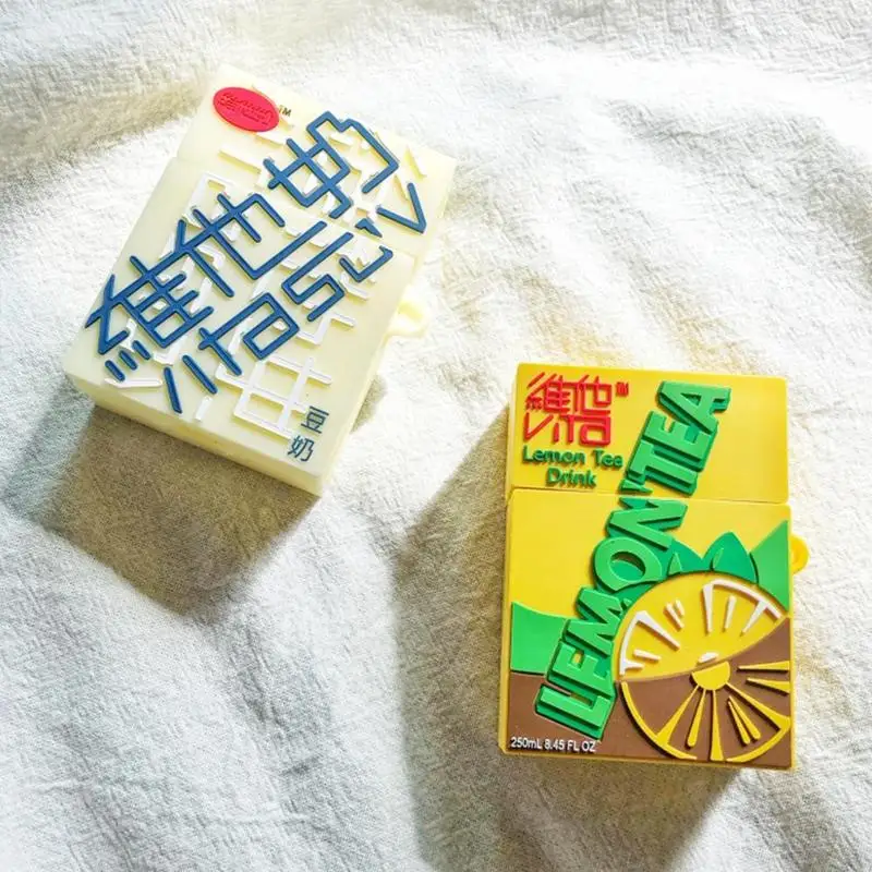 Vitasoy бутылка для лимона Форма силиконовый защитный чехол Зарядка 2 палец кольцо 1
