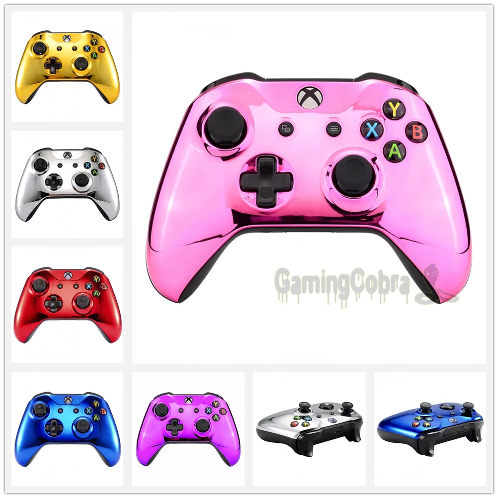 

Экстремальная хромированная верхняя оболочка корпуса Лицевая панель чехол сменная часть для контроллера Xbox One S One X (модель: 1708)