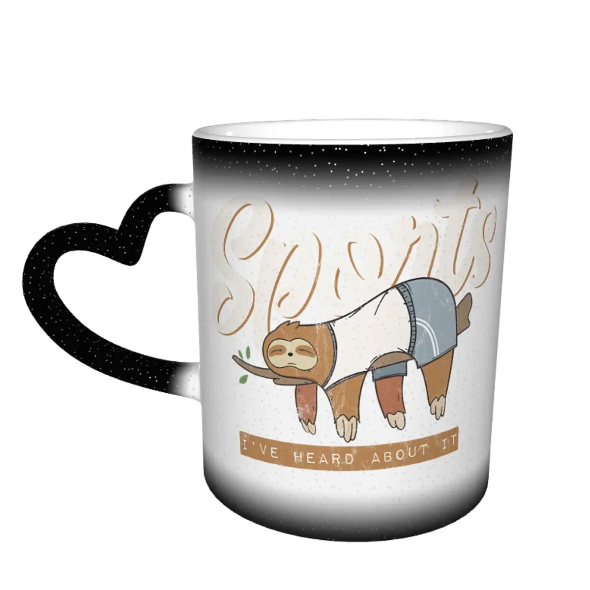 

Sloth Mug Cereal The Changes Color Mug Wholesale Kawaii Ceramic Cups