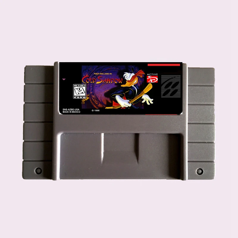 Высокое качество 16 бит Maui Mallard in Cold Shadow NTSC большая серая игровая карта для