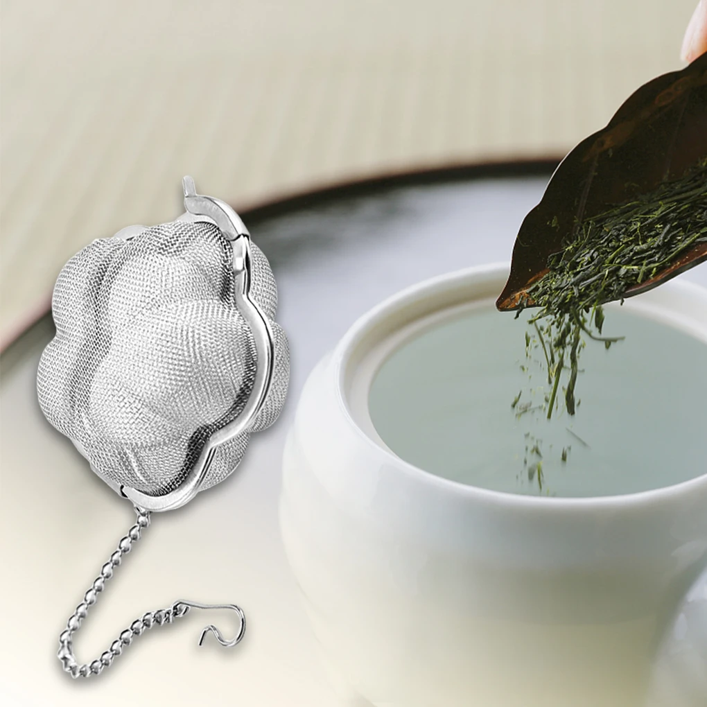 

Stainless Steel Mesh Tea Ball Reusable Metal Loose Leaf Tea Infuser Seasoning Strainers Filter