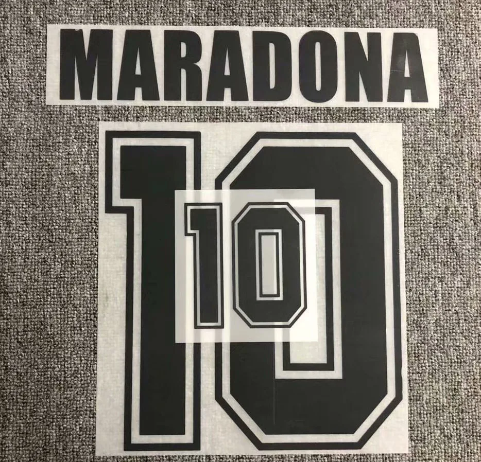 

1986 #10 Maradona Nameset Printing Iron on Transfer Patches Customize Any name Number Badge