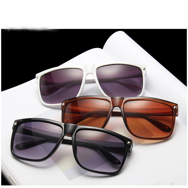 BINGKING негабаритные брендовые Ретро стиль квадратные солнцезащитные очки мужские