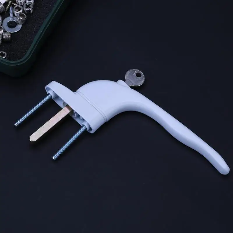 НПВХ универсальная оконная ручка ключ Блокировка для двойного остекления белый