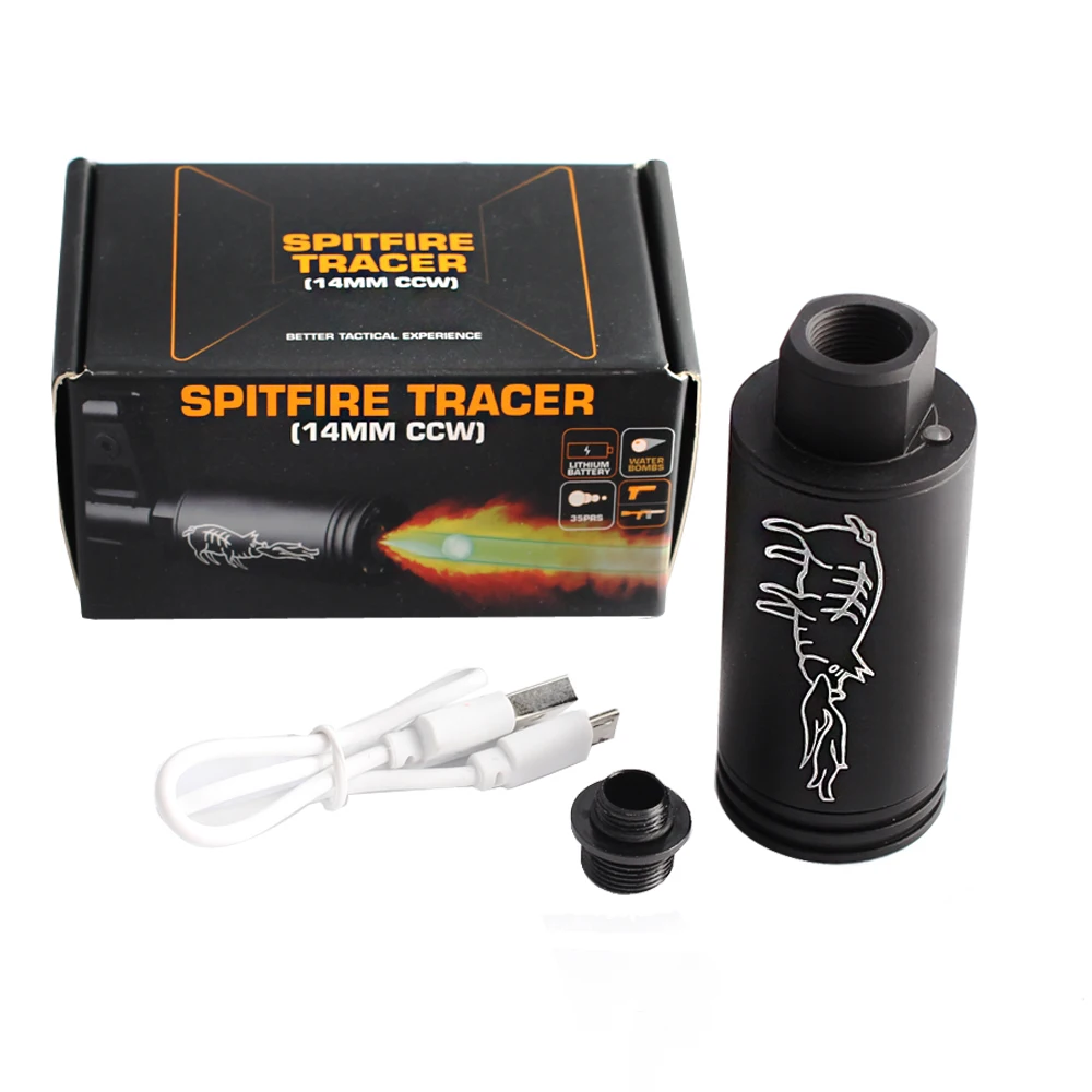 

Rifle Pistol Auto Tracer Lighter S 14mm/10mm Spitfire effect with Fluorescence Tracer Unit for Shooting