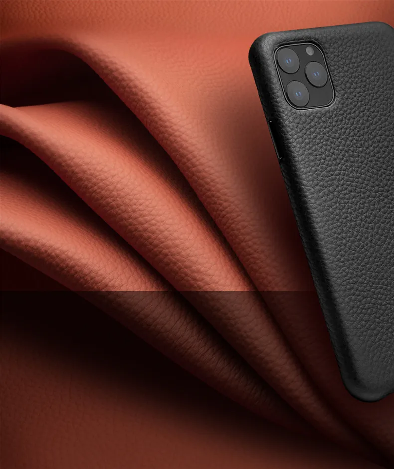 Qialino бренд натуральная кожа флип чехол для iPhone 11 Pro Max натуральная коровья кожа задняя крышка для iPhone11 полный край защиты
