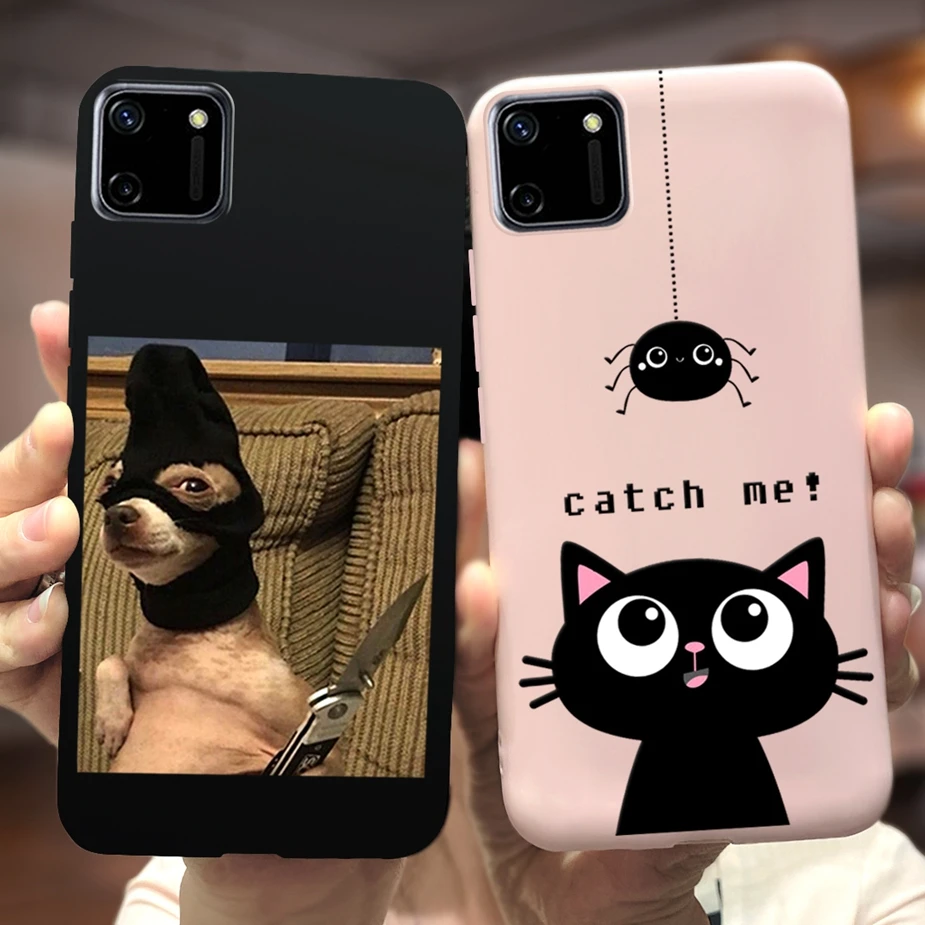 Чехол для Realme C11 Мягкий Силиконовый ТПУ чехол с милым рисунком Oppo 2021 C 11 чехлы