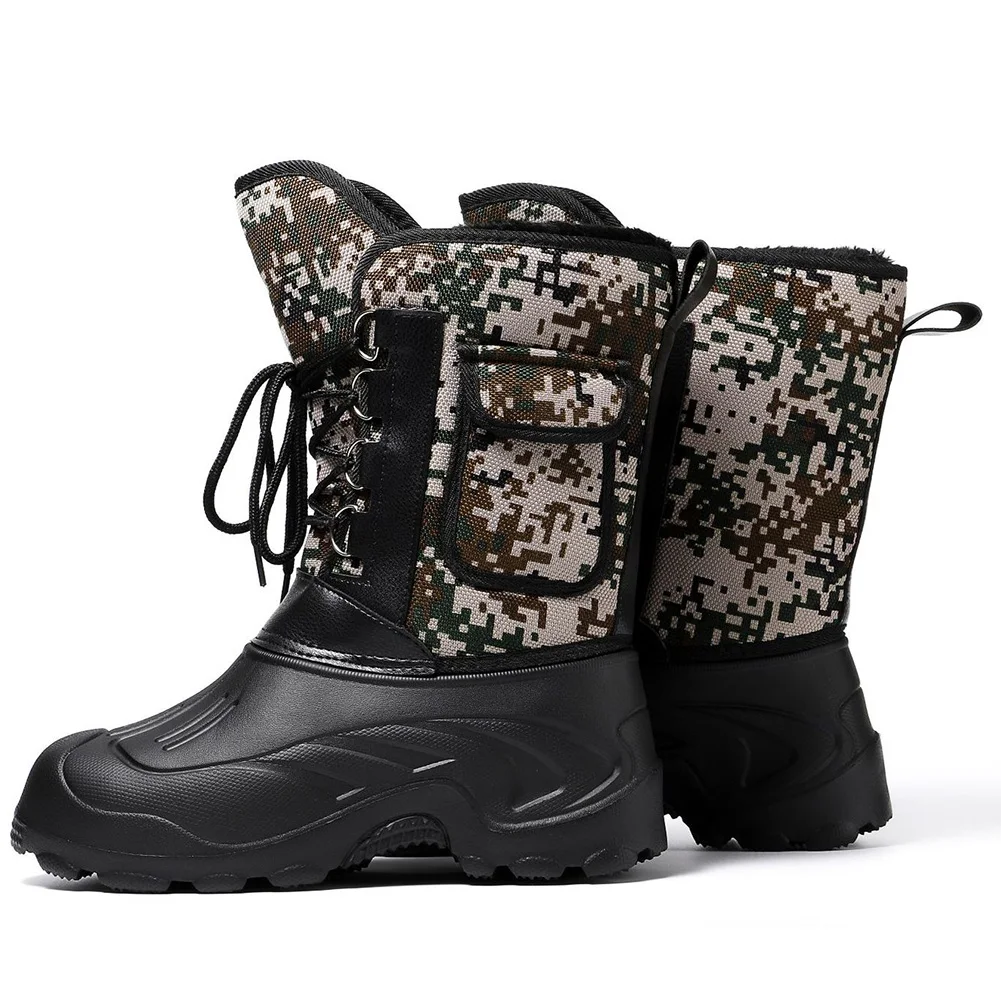 Мужские зимние ботинки для снега водонепроницаемая изолированная походная