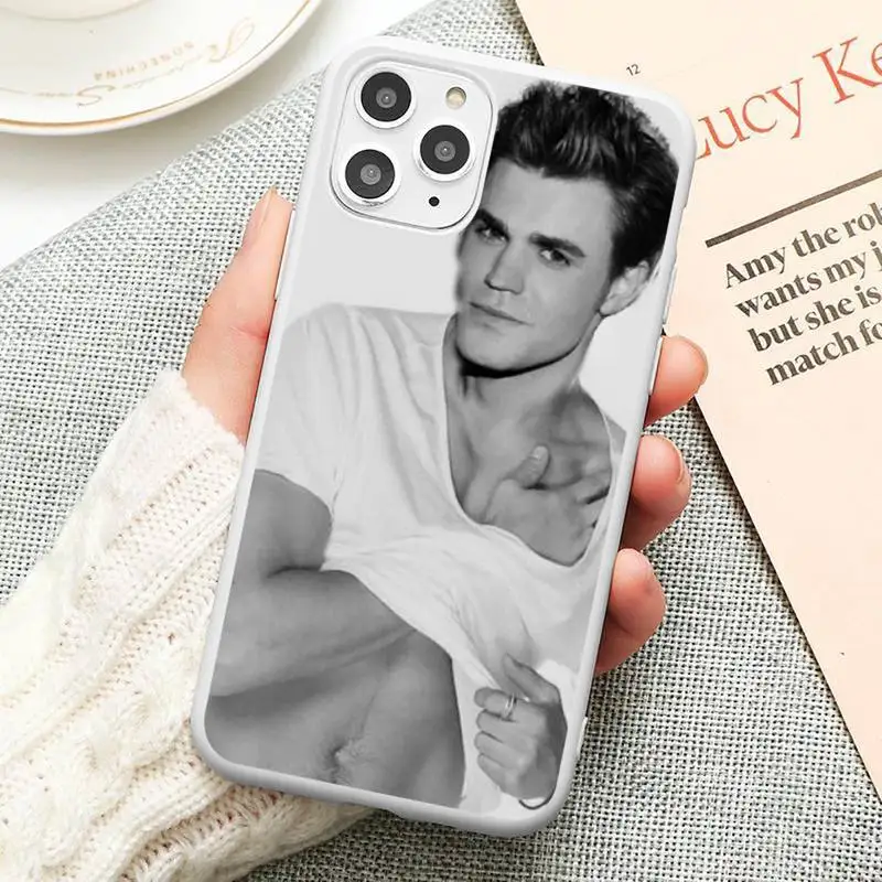 

The Vampire Diaries Paul Wesley Phone Case Candy Color for iPhone 6 6S 7 8 11 12 XS X SE 2020 XR mini pro Plus MAX funda