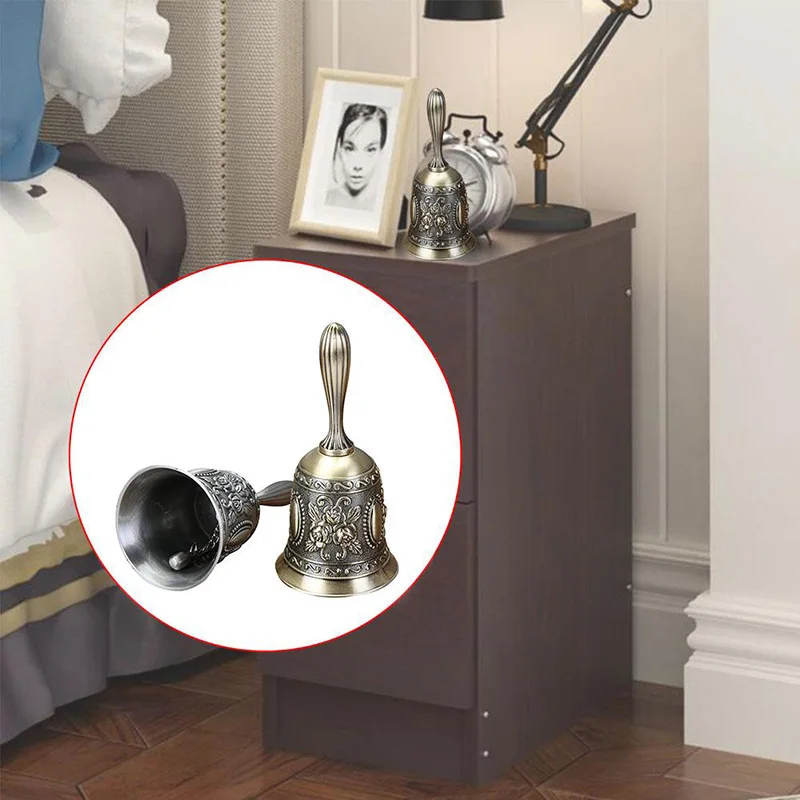 Нержавеющий цветочный ручной Колокольчик из цинкового сплава винтажные