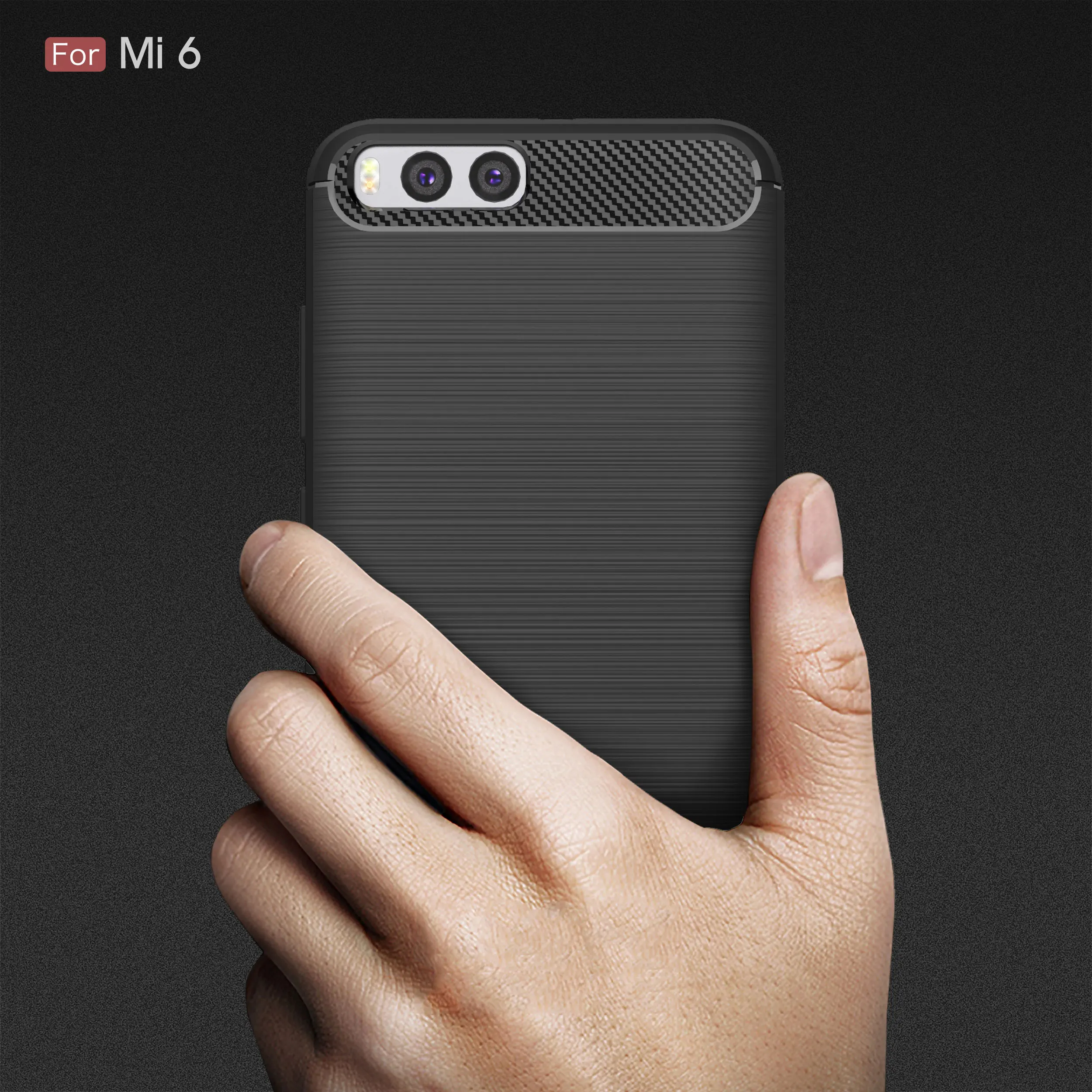 

For Xiaomi 6 7 8 9 5X A1 A2 Redmi 6 7A 8A Note 5A 6pRO 7 8 T K30 New Carbon Fiber Brushed Soft Shockproof TPU Case Back Cover