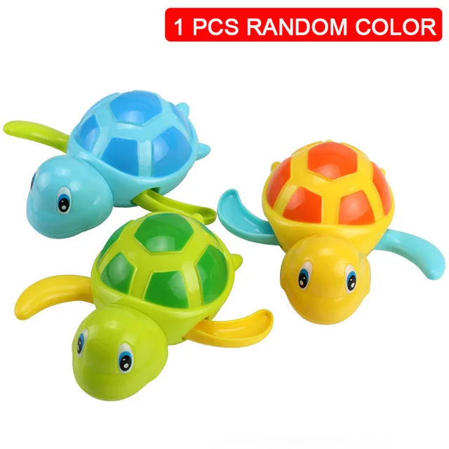 1 pcs Random Color 1 шт. милые Мультяшные Животные Динозавр резиновые игрушки классические детские игрушки для воды плавающая черепаха детская пляжная Ванна заводные игрушки - Цвет: 1 pcs Random Color