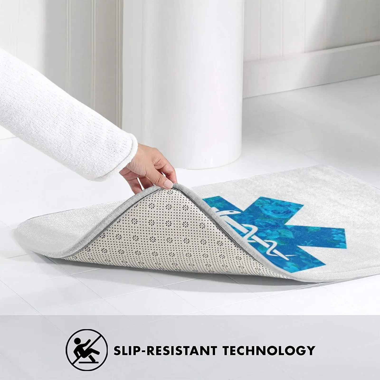 Коврик-ковер Emt противоскользящие напольные коврики для спальни с цветочным