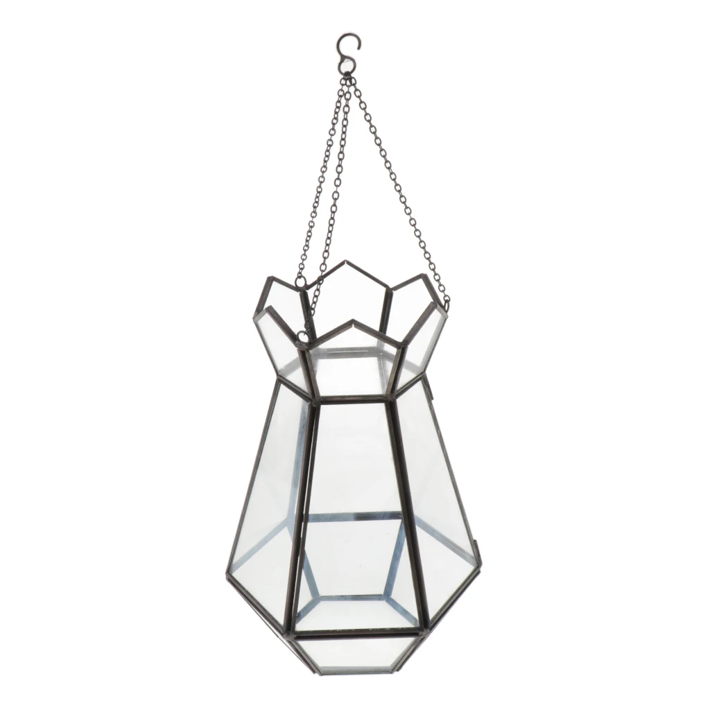 Стеклянный подвесной Terrarium Air Свеча в форме растения держатель Вазы Свадебные