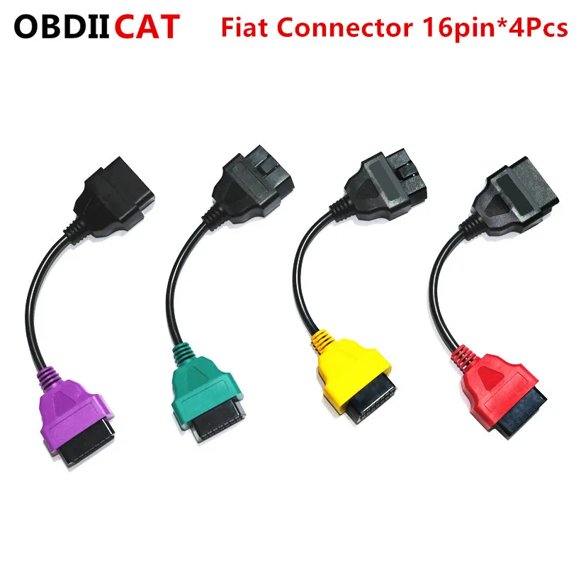 (4 шт./компл.) для Fi --- адаптер Ecu at 16-контактный кабель OBD2 OBD Fi000at четыре цвета |