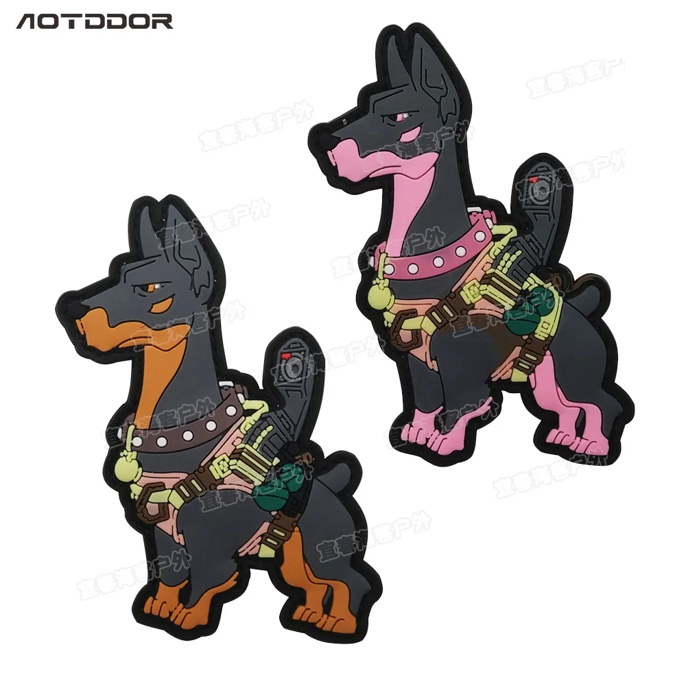 3D ПВХ K9 собаки нашивки значки K-9 собаки для тактических жгут жилет рюкзаки страйкбол резиновые нашивки крюк и петля патч