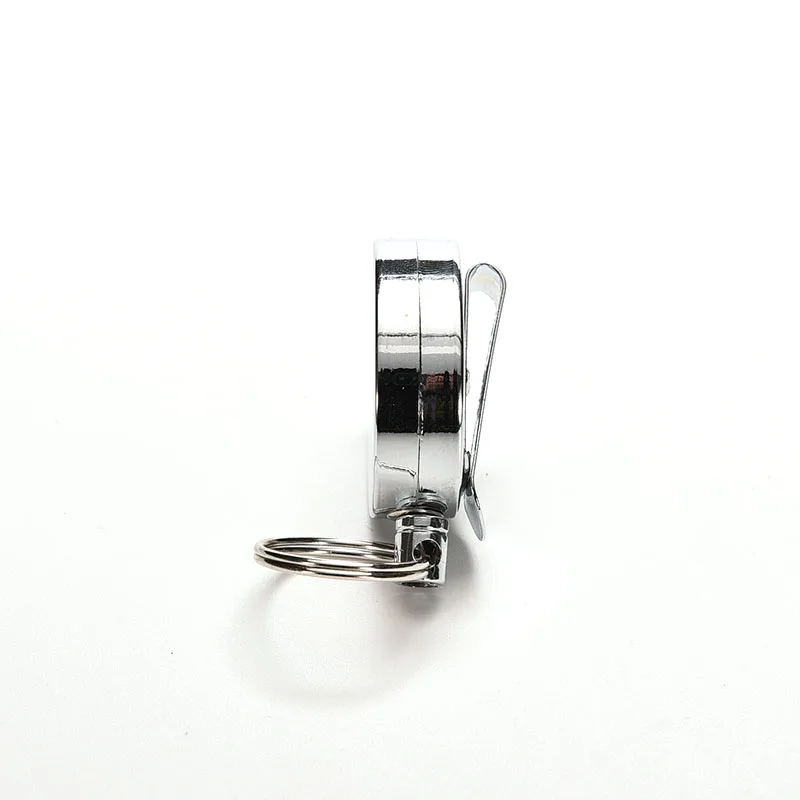 

Pull Key Security Chain Retractable Metal Card Badge Holder Steel Recoil Ring Belt Clip Reel ID Lanyard Name Tag Badge Holder