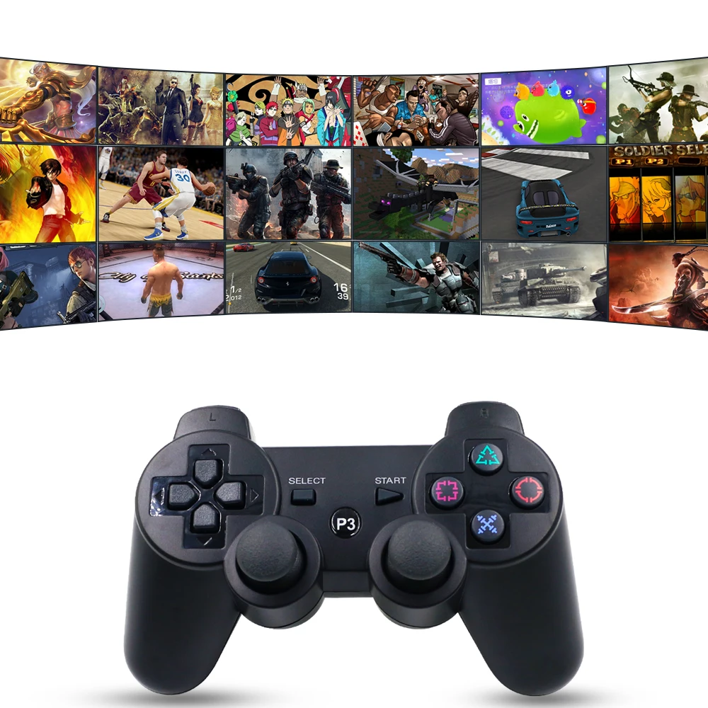 Беспроводной Bluetooth геймпад для PS3 контроллер ноутбука PlayStation 3 золотисто
