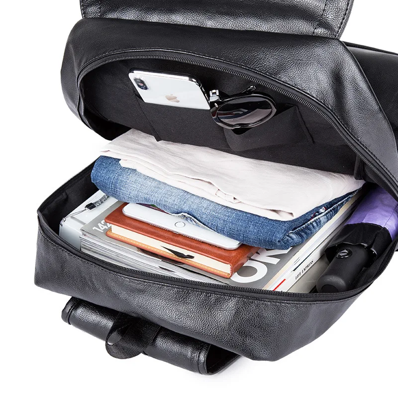 

Computer Backpack Travel Bag Large Capacity Rucksack mens PU business bag travel backpack for Outdoor Travel Rucksack