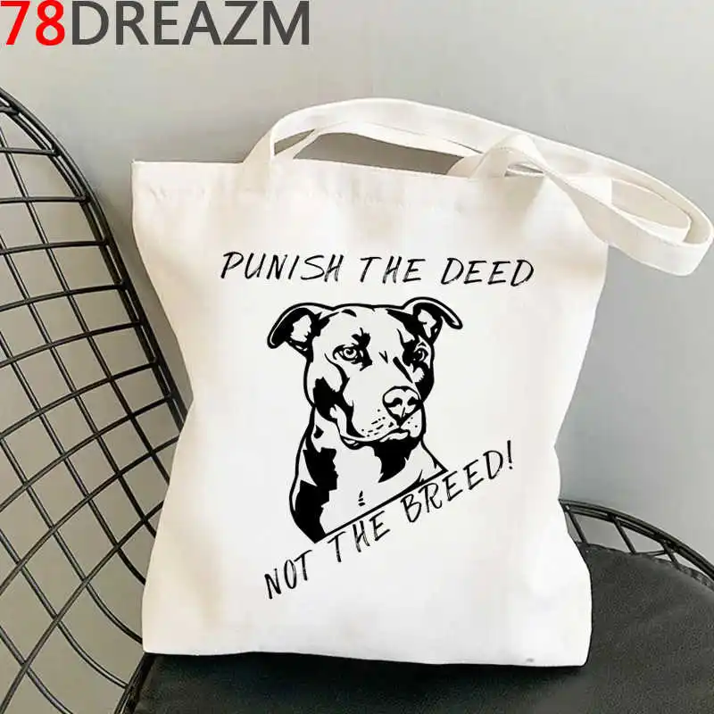 

Bull Terrier shopping bag grocery shopper cotton recycle bag shopper canvas bag foldable jute reusable woven sac tissu