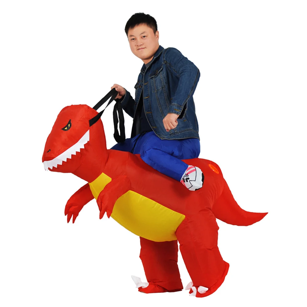 JYZCOS TRex Purim платье Хэллоуин динозавр надувные костюмы дракон взрослый езда