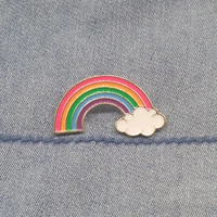 fashion rainbow enamel lapel cartoon pins badges backpack gifts for friends wholesale jewelry